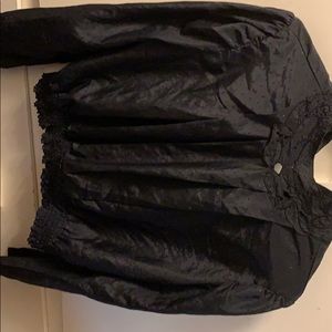 Sophisticated stretchy black blouse